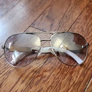 White Aviator Sunglasses